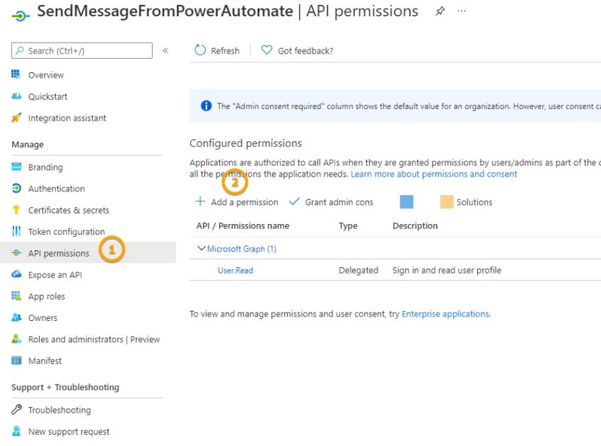 Sending Teams Message to Any User from a Specific User from PowerAutomate